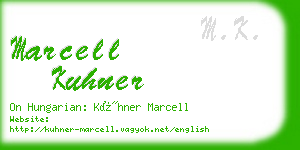 marcell kuhner business card